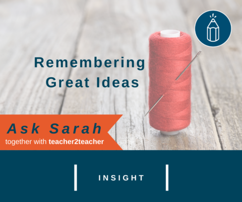 Remembering Great Ideas